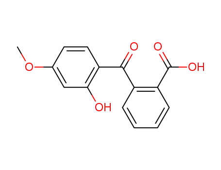 Molecular Structure of 4756-45-0 (2-(2-hydroxy-4-methoxybenzoyl)benzoic acid)