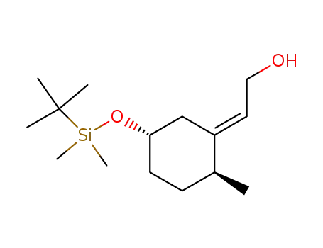 Molecular Structure of 142980-92-5 ((2E)-2-<(2'S,5'S)-5'-<(tert-butyldimethylsilyl)oxy>-2'-methylcyclohexylidene>ethanol)