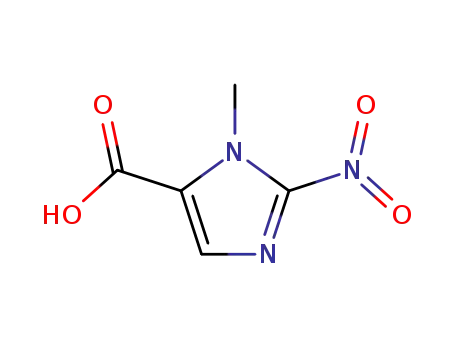 Molecular Structure of 50700-55-5 (1-Methyl-2-nitro-1H-iMidazole-5-carboxylic acid)