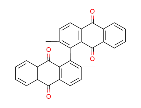 Molecular Structure of 81-26-5 (2,2'-Dimethyl-1,1'-bianthraquinone)