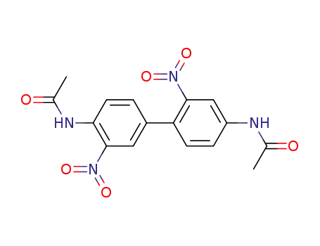 Molecular Structure of 860568-08-7 (<i>N</i>,<i>N</i>'-(2,3'-dinitro-biphenyl-4,4'-diyl)-bis-acetamide)