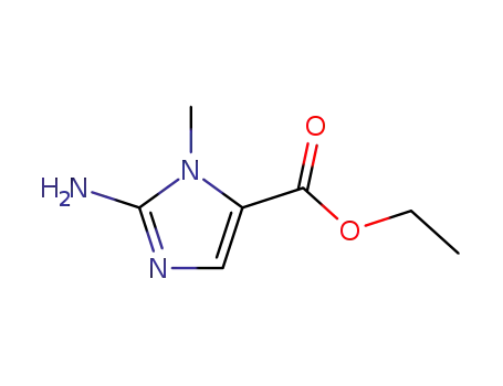 Molecular Structure of 177760-04-2 (2-AMINO-3-METHYL-3H-IMIDAZOLE-4-CARBOXYLIC ACID ETHYL ESTER)