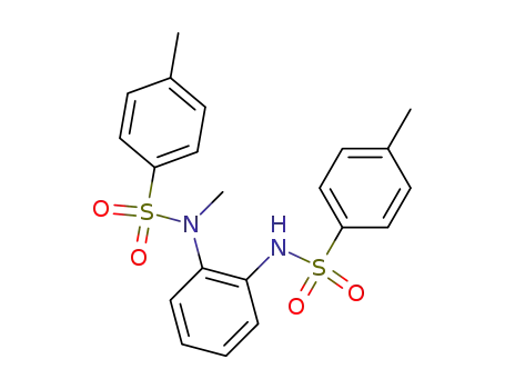 Molecular Structure of 205642-00-8 (1-(N-methyl-N-4-toluenesulfonylamino)-2-(N-4-toluenesulfonylamino)benzene)