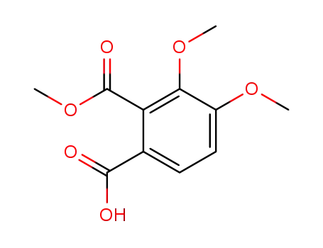 Molecular Structure of 128823-80-3 (3,4-dimethoxy-1,2-benzenedicarboxylic acid 2-methyl ester)