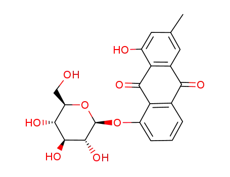Molecular Structure of 13241-28-6 (Chrysophal 8-O-glucoside)