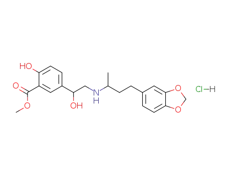 methyl 5-(2-{[3-(1,3-benzodioxol-5-yl)-1-methylpropyl]amino}-1-hydroxyethyl)-2-hydroxybenzoate hydrochloride