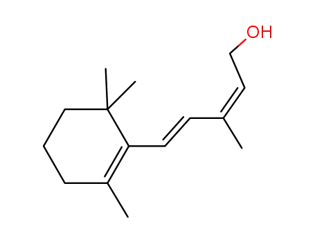 Molecular Structure of 3917-40-6 ((2Z,4E)-3-methyl-5-(2,6,6-trimethylcyclohex-1-enyl)penta-2,4-dienol)