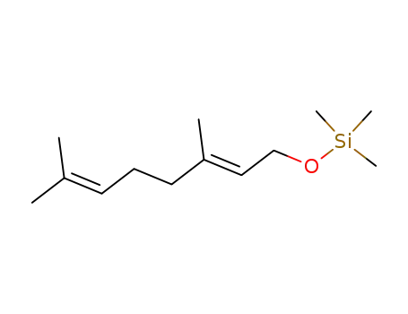 Molecular Structure of 72106-90-2 (O-(trans-3,7-dimethylocta-2,6-dien-1-yl)trimethylsilane)
