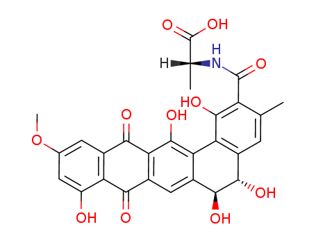 (5S,6S)-N-[(5,6,8,13-TETRAHYDRO-1,5,6,9,14-PENTAHYDROXY-11-METHOXY-3-METHYL-8,13-DIOXOBENZO[A]NAPHTHACEN-2-YL)CARBONYL]-D-ALANINE