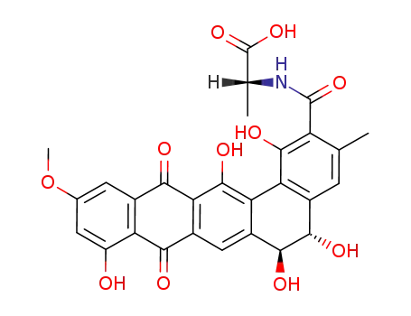Molecular Structure of 116276-03-0 (Pradimicinone)