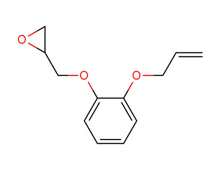 Molecular Structure of 6452-72-8 ([[o-(allyloxy)phenoxy]methyl]oxirane)