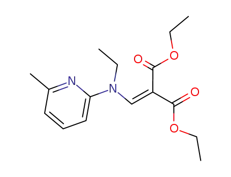 Molecular Structure of 34748-19-1 ([N-Ethyl-N-(6-methyl-2-pyridyl)amino]methylenemalonic acid diethyl ester)
