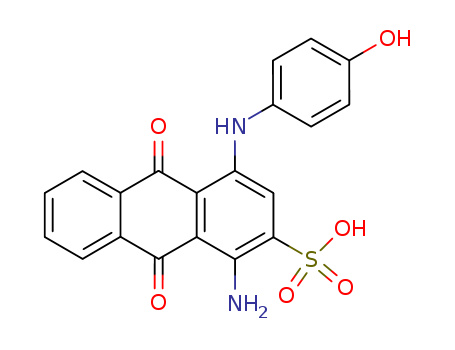 2-ANTHRACENESULFONIC ACID 1-AMINO-9,10-DIHYDRO-4-[(4-HYDROXYPHENYL)AMINO]-9,10-DIOXO-