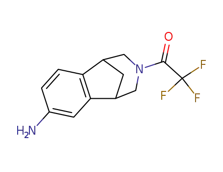 Molecular Structure of 230615-56-2 (1-(4-amino-10-aza-tricyclo[6.3.1.0<sup>2,7</sup>]dodeca-2,4,6-trien-10-yl)-2,2,2-trifluoro-ethanone)