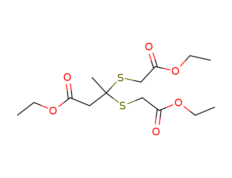Ethyl 3,3-bis((2-ethoxy-2-oxoethyl)thio)butyrate