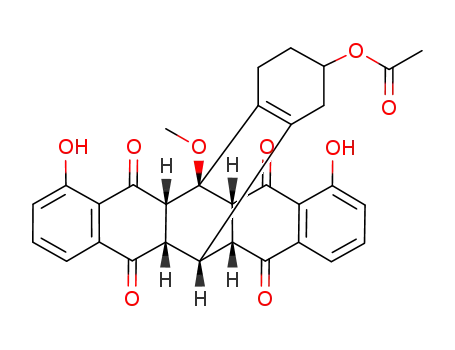 Molecular Structure of 80781-03-9 (C<sub>31</sub>H<sub>26</sub>O<sub>9</sub>)