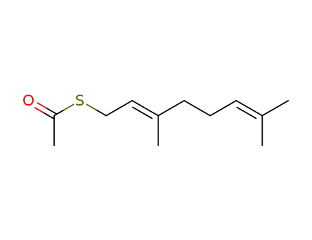 Ethanethioic acid, S-((2E)-3,7-dimethyl-2,6-octadienyl) ester
