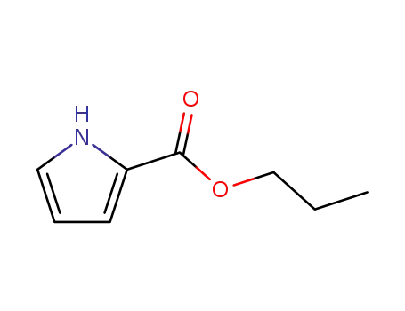 Molecular Structure of 173908-62-8 (1H-Pyrrole-2-carboxylicacid,propylester(9CI))