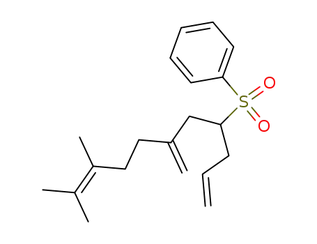 Molecular Structure of 78424-75-6 ((9,10-Dimethyl-6-methylene-undeca-1,9-diene-4-sulfonyl)-benzene)