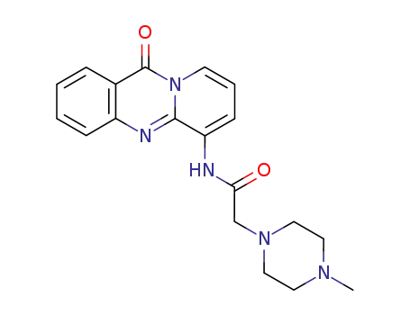 6-(2-(4-methyl-1-piperazinyl)acetamido)-11H-pyrido<2,1-b>quinazolin-11-one
