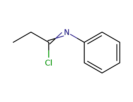 Molecular Structure of 31144-24-8 (Propanimidoyl chloride, N-phenyl-)
