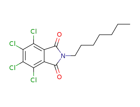 Molecular Structure of 67905-37-7 (3,4,5,6-tetrachloro-N-heptylphthalimide)