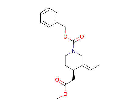 (R,Z)-benzyl 3-ethylidene-4-(2-methoxy-2-oxoethyl)piperidine-1-carboxylate