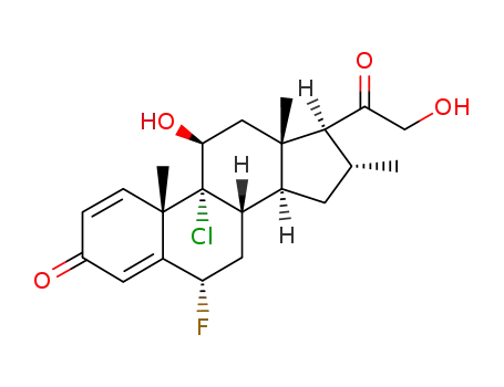 Molecular Structure of 4828-27-7 (Clocortolone)