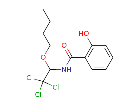 Benzamide,N-(1-butoxy-2,2,2-trichloroethyl)-2-hydroxy-