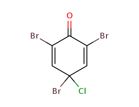 2,4,6-tribromo-4-chloro-cyclohexa-2,5-dienone