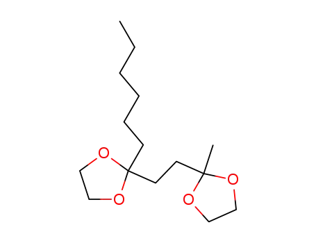 Molecular Structure of 960-23-6 (2-Hexyl-2'-methyl[2,2'-ethylenebis(1,3-dioxolane)])