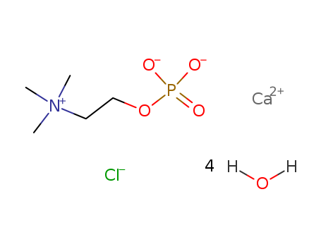 Ethanaminium,N,N,N-trimethyl-2-(phosphonooxy)-, chloride, calcium salt, hydrate (1:1:1:4)
