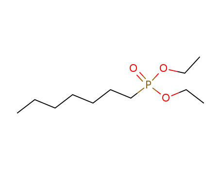 Molecular Structure of 17195-46-9 (Phosphonic acid, heptyl-, diethyl ester)