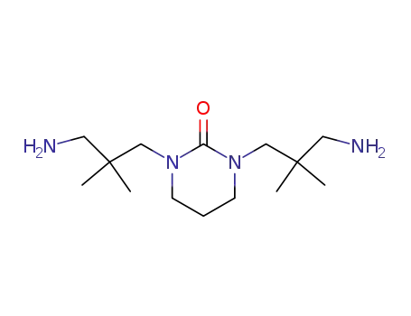 Molecular Structure of 33739-99-0 (1,3-bis(3-amino-2,2-dimethylpropyl)tetrahydro-1H-pyrimidin-2-one)