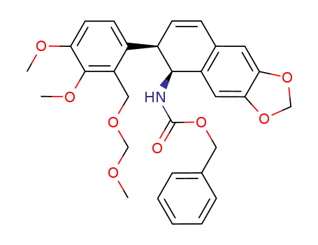 benzyl (5S,6R)-6-(3,4-dimethoxy-2-((methoxymethoxy)methyl)phenyl)-5,6-dihydronaphtho[2,3-d][1,3]dioxol-5-ylcarbamate