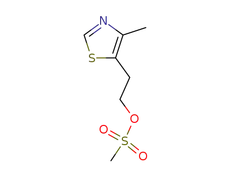 Molecular Structure of 121688-30-0 (5-(2-methylsulfonyloxyethyl)-4-methylthiazole)