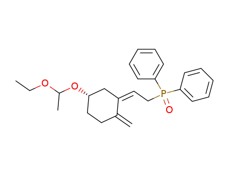 Molecular Structure of 66251-17-0 (Phosphine oxide,
[2-[5-(1-ethoxyethoxy)-2-methylenecyclohexylidene]ethyl]diphenyl-)