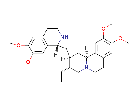 2H-Benzo[a]quinolizine,3-ethyl-1,3,4,6,7,11b-hexahydro-9,10-dimethoxy-2-[[(1R)-1,2,3,4-tetrahydro-6,7-dimethoxy-1-isoquinolinyl]methyl]-,(2S,3R,11bS)-