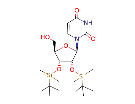 Molecular Structure of 87418-87-9 (2',3'-bis-O-(tert-butyldimethylsilyl)uridine)