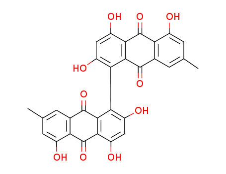 [1,1'-Bianthracene]-9,9',10,10'-tetrone,2,2',4,4',5,5'-hexahydroxy-7,7'-dimethyl-, (1S)-