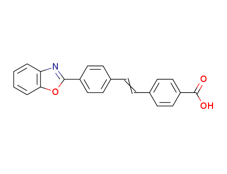 4-(2-(4-(2-Benzoxazoleyl)phenyl)vinyl)benzoic acid