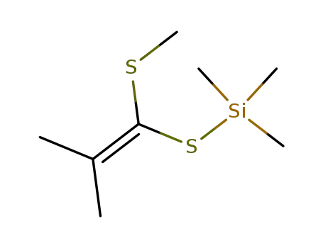 Trimethyl{[2-methyl-1-(methylsulfanyl)prop-1-en-1-yl]sulfanyl}silane