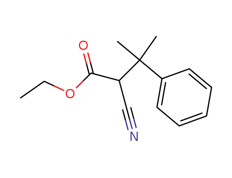 Molecular Structure of 56264-36-9 (2-cyano-3-methyl-3-phenyl-butyric acid ethyl ester)