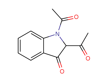 Molecular Structure of 110912-08-8 (1,1'-(3-oxoindoline-1,2-diyl)bis(ethan-1-one))