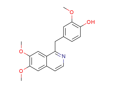 Molecular Structure of 18813-60-0 (4'-hydroxypapaverine)