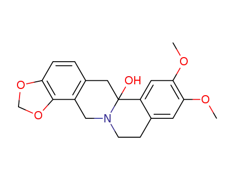 8,9-dimethoxy-6,11,12,14-tetrahydro-[1,3]dioxolo[4,5-<i>h</i>]isoquino[2,1-<i>b</i>]isoquinolin-6a-ol