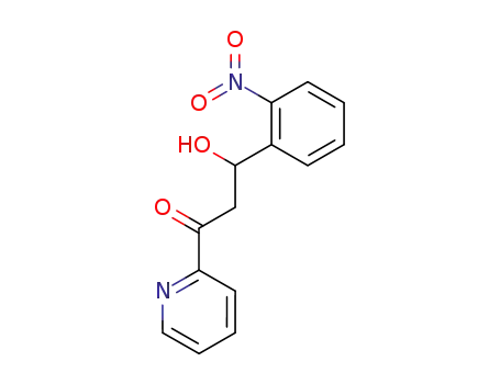 Molecular Structure of 634606-84-1 (1-Propanone, 3-hydroxy-3-(2-nitrophenyl)-1-(2-pyridinyl)-)