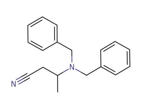 Molecular Structure of 1129426-89-6 (3-(dibenzylamino)butanenitrile)