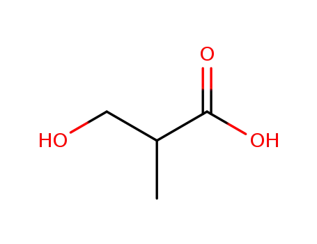 Molecular Structure of 2068-83-9 (3-hydroxy-2-methylpropanoic acid)