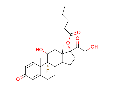 Pregna-1,4-diene-3,20-dione,9-fluoro-11,21-dihydroxy-16-methyl-17-[(1-oxopentyl)oxy]-, (11b,16a)-